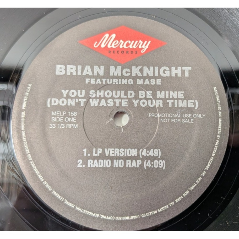 Brian McKnight You Should Be Mine Mase Mercury Vinyl 12" Promo MELP 158 R&B